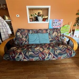 Geometric Patterned Accent Pillow Sofa (pick up only)